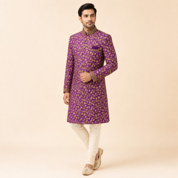 Sherwani Purple